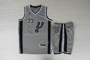 Maillot De Basket San Antonio Spurs Boris Diaw 33 Tissus Sportif Fans Edition Ash